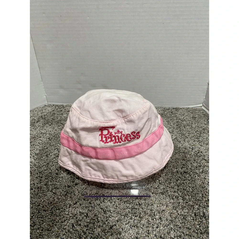 Bucket Hat Unbranded Girls Pink Good Princess Embroidery Bow One Size